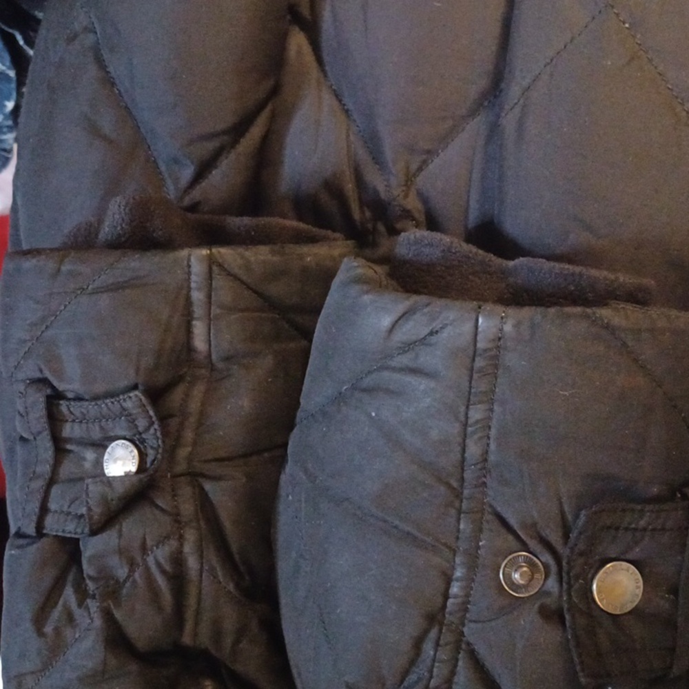 LAND'S END Women's Black Down/Feather 3/4 Coat. MP (10-12) - Picture 14 of 14